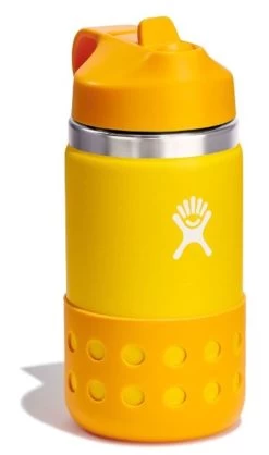 Hydro Flask 12 Oz Kids' Wide Mouth Bottle With Straw Lid - Canary -Hydro Flask Online 12oz Kids Wide Mouth with Straw Lids Canary B 79675.1681763431