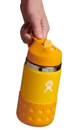 Hydro Flask 12 Oz Kids' Wide Mouth Bottle With Straw Lid - Canary -Hydro Flask Online 12oz Kids Wide Mouth with Straw Lids Canary C 15335.1681763432