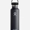 HYDRO FLASK Black 21 Oz Standard Mouth Water Bottle -Hydro Flask Online 326338100