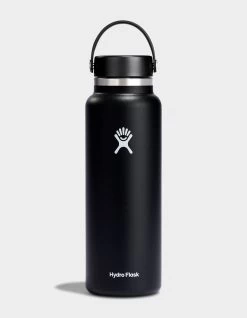 HYDRO FLASK Black 40 Oz Wide Mouth Water Bottle