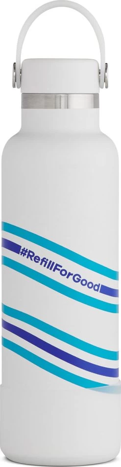Hydro Flask RefillForGood Standard Wide Mouth Bottle - Limited Edition - 21 Oz|-|Bouteille Standard RefillForGood Wide Mouth - Édition Limitée - 21 Onces -Hydro Flask Online HYD RFGS21SX458 7E 7EDetail1 20Whitecap
