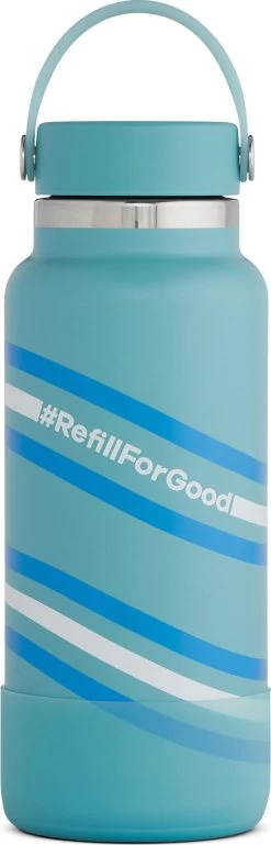 Hydro Flask RefillForGood Standard Wide Mouth Bottle - Limited Edition - 32 Oz|-|Bouteille Standard RefillForGood Wide Mouth - Édition Limitée - 32 Onces -Hydro Flask Online HYD RFGW32BTS109 7E 7EDetail1 20Bayou