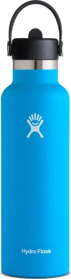 Hydro Flask Standard Mouth Bottle With Standard Flex Straw Cap - 21 Oz|-|Bouteille à Ouverture Standard Avec Bouchon Standard Avec Paille Flex - 21 Onces -Hydro Flask Online HYD S21FS 7EPacific