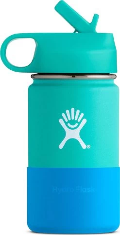 Hydro Flask Wide Mouth Bottle With Straw Sip Lid For Kids - 12 Oz|-|Bouteille Pour Enfant à Large Ouverture Et Couvercle Avec Paille Intégrée - 12 Onces -Hydro Flask Online HYD W12SWBB 7EMint 6b2ac111 7bee 4c8d a27c bc4f271e80a2