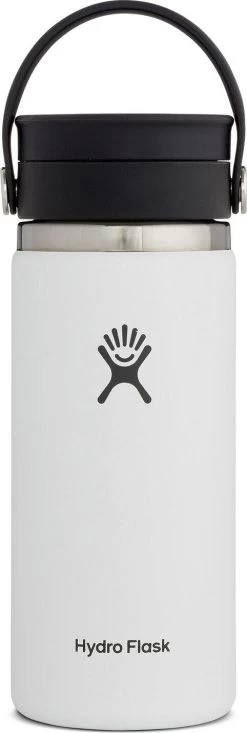 Hydro Flask Wide Mouth Bottle With Flex Sip Lid - 16 Oz|-|Bouteille à Large Ouverture Avec Bouchon Flex Sip Lid - 16 Onces -Hydro Flask Online HYD W16BC 7EWhite