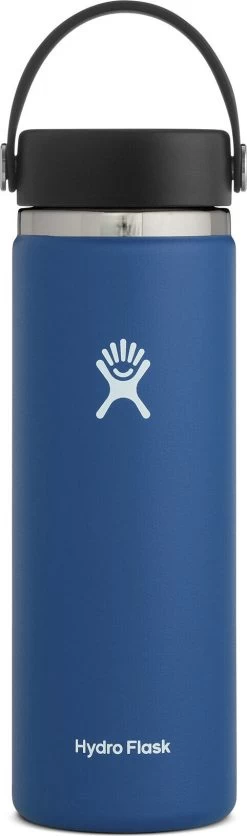 Hydro Flask Wide Mouth Bottle With Flex Cap - 20 Oz|-|Bouteille à Large Ouverture Avec Bouchon Flex - 20 Onces -Hydro Flask Online HYD W20BTS 7ECobalt