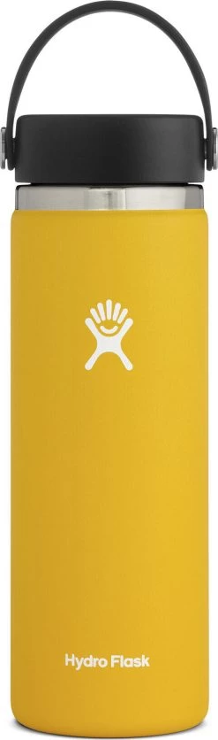 Hydro Flask Wide Mouth Bottle With Flex Cap - 20 Oz|-|Bouteille à Large Ouverture Avec Bouchon Flex - 20 Onces -Hydro Flask Online HYD W20BTS 7ESunflower