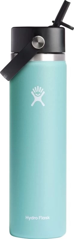 Hydro Flask Wide Mouth Water Bottle With Flex Straw Cap 24 Oz|-|Bouteille D'eau à Large Ouverture Avec Bouchon De Paille Flex 24 Onces -Hydro Flask Online HYD W24BFS 7EDew