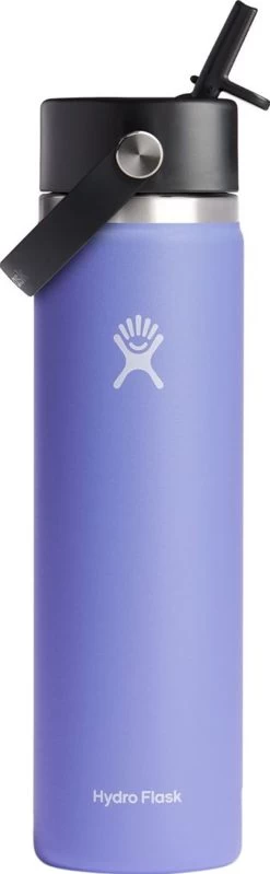 Hydro Flask Wide Mouth Water Bottle With Flex Straw Cap 24 Oz|-|Bouteille D'eau à Large Ouverture Avec Bouchon De Paille Flex 24 Onces -Hydro Flask Online HYD W24BFS 7ELupine