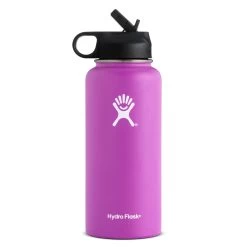 Hydro Flask 32 Oz Wide Mouth W/ Straw Lid Bottle|-|Bouteille 32 Onces Wide Mouth Avec Paille