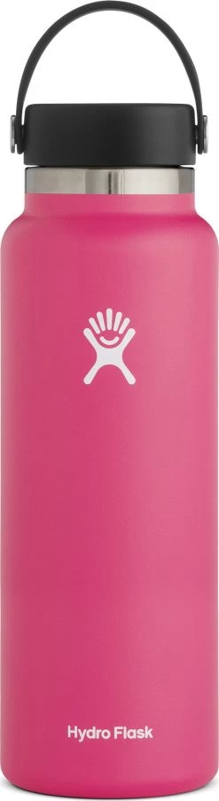 Hydro Flask Wide Mouth Bottle With Flex Cap - 40 Oz|-|Bouteille à Large Ouverture Avec Bouchon Flex - 40 Onces -Hydro Flask Online HYD W40BTS 7EWatermelon