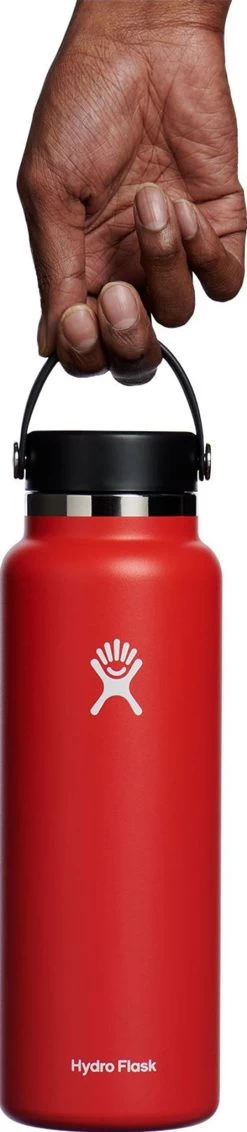 Hydro Flask Wide Mouth Bottle With Flex Cap - 40 Oz|-|Bouteille à Large Ouverture Avec Bouchon Flex - 40 Onces -Hydro Flask Online HYD W40BTS 7E 7EFront 20Goji