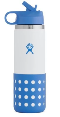 Hydro Flask 20oz Kids Wide Mouth Bottle - White/Cove
