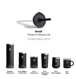 Hydro Flask Press In Straw Lid Small - Black 5 Hydro Flask Press In Straw Lid Small - Black -Hydro Flask Online Hydro flask Small Press in Straw Lid 2 57800.1658771122