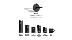Hydro Flask Press-In Straw Lid -Hydro Flask Online opplanet hydro flask press in straw lid black small pisls001 av 1