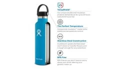 Hydro Flask Standard 24oz Mouth -Hydro Flask Online opplanet hydro flask standard mouth stone 24 oz s24sx010 usage 1