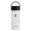 Hydro Flask 16 Oz Wide Mouth Bottle With Flex Sip Lid - White -Hydro Flask Online w16cx2 white 28868.1594042215