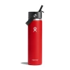 Hydro Flask 24 Oz Wide Mouth Bottle With Flex Straw Cap - Goji -Hydro Flask Online w20bfs612 goji a 93334.1681829919