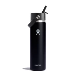 Hydro Flask 24 Oz Wide Mouth Bottle With Flex Straw Cap - Black